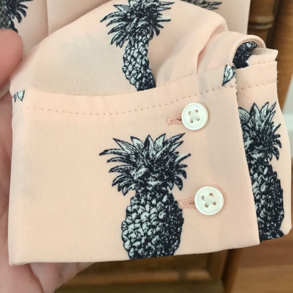 Ann Taylor pineapple blouse - Picture 7 of 8